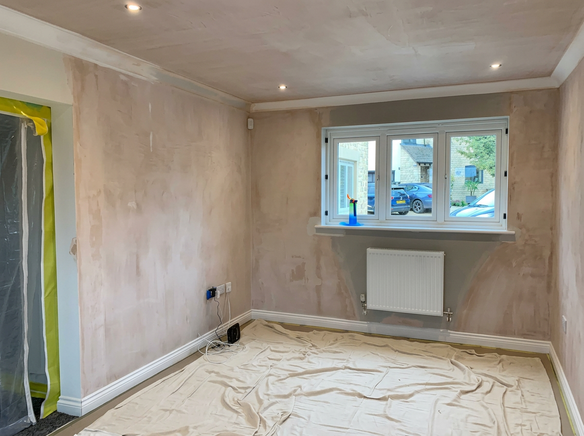 Living room renovation - before